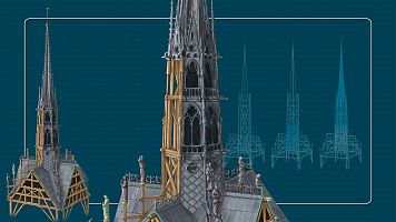 Notre-Dame reconstrucci�n - La aguja (viernes 6 de diciembre)