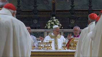 Len XIV llama a seguir la misin de Francisco en su primera misa como papa: "Confo en ustedes para caminar conmigo"
