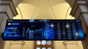 El Ibex mantiene los 14.000 puntos en la media sesin tras el alto el fuego entre Israel e Irn anunciado por Trump
