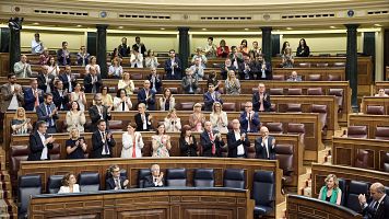 Bancada del PSOE en el Congreso de los Diputados