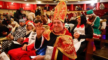 Las mejores im�genes del sorteo de la Loter�a de Navidad 2025