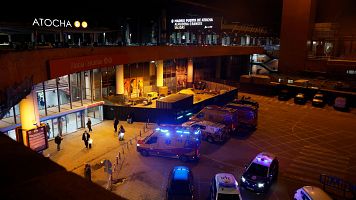 Estaci�n de Atocha en Madrid este domingo