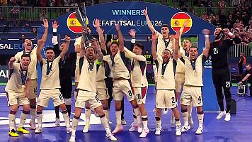 Espa�a derrota a Portugal y gana su octava Eurocopa de f�tbol sala