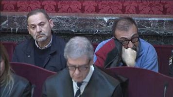 Jos� Luis �balos y Koldo Garc�a, en el Tribunal Supremo