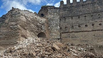 Se derrumba una torre del castillo de Escalona