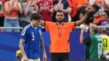 Gol de Cody Gakpo en el Pa�ses Bajos - Suecia (4-0)