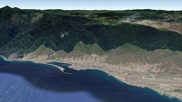 Vista de la costa de Venezuela en La Guaira