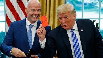 Trump confirma que llam� a Infantino para que revisase la roja a Balogun