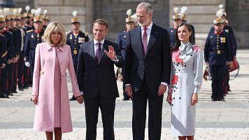 Directo | Los reyes reciben a Macron en el Palacio Real