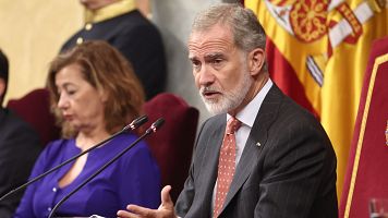 El rey preside la inauguraci�n del XII Foro Parlamentario de la Comunidad Iberoamericana en el Congreso