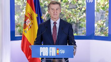 El presidente del Partido Popular, Alberto N��ez Feij�o, preside la reuni�n de la Junta Directiva Nacional del partido