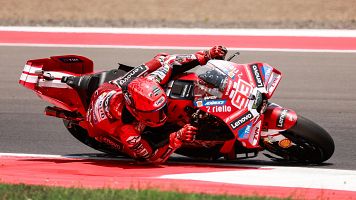 Marc M�rquez, durante la carrera