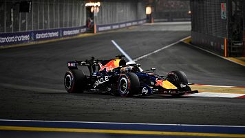 Max Verstappen durante el GP de Singapur