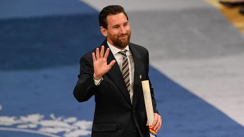 Messi agradece el Premio Princesa de Asturias de los Deportes
