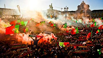 Lisboa celebra a lo grande la Eurocopa