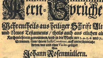 El compositor barroco Johann Rosenm�ller