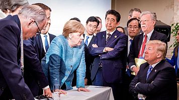 Imagen del G7 difundida por el Gobierno alemn