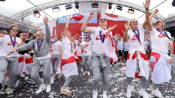 Eurocopa femenina   La selecci�n inglesa celebra su t�tulo en las calles de Londres