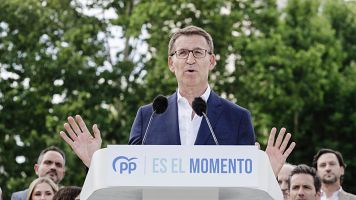 Elecciones Generales  Alberto N��ez Feij�o, candidato del Partido Popular