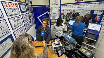 'La Favorita', en Badajoz, administración elegida por muchos portugueses para comprar la Lotería de Navidad