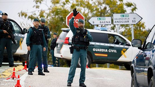 Miembros de la guardia civil durante el dispositivo de control y vigilancia en Crdoba