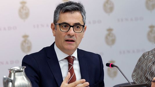 El ministro de Presidencia, Justicia y Relaciones con las Cortes, Flix Bolaos, en la Comisin de Justicia del Senado