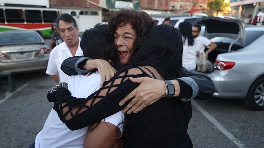 Familiares de presos pol�ticos en Venezuela.