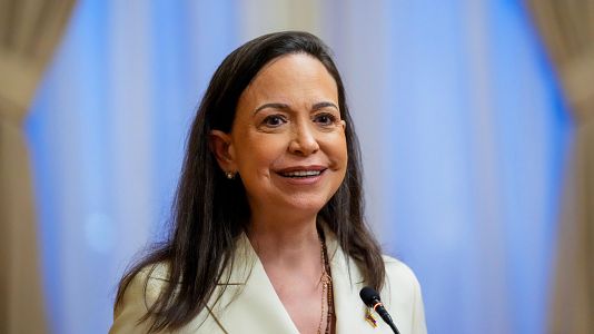 La l�der de la oposici�n Venezolana, Mar�a Corina Machado.