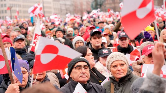 Manifestaci�n por Groenlandia en Dinamarca