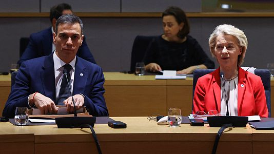 Pedro S�nchez en la Cumbre extraordinaria de l�deres europeos sobre Groenlandia