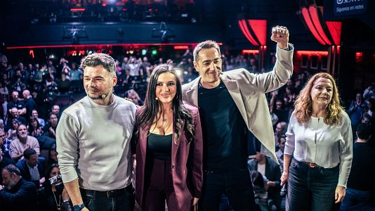 EuropaPress 7304067 portavoz erc congreso gabriel rufian dirigente mas madrid emilio delgado acto