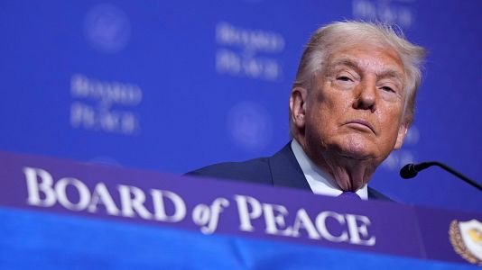 Trump en la inauguraci�n en Washington de la Junta de la Paz