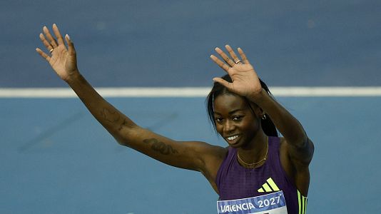 F�tima Diame gana su octavo t�tulo de salto de longitud en el Campeonato de Espa�a de short track
