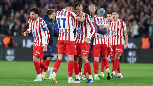 El Atl�tico celebra el pase a la final de Copa del Rey