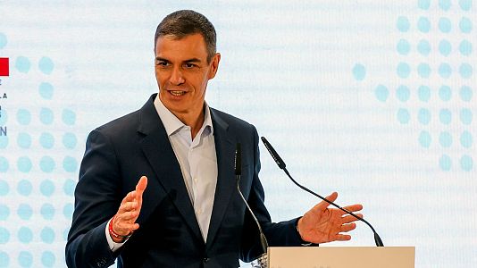 Pedro S�nchez interviene durante la inauguraci�n de la nueva sede de ONU Turismo