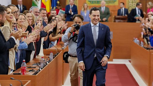 El popular Juanma Moreno es investido presidente de Andaluc�a en la segunda votaci�n