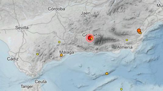 Imagen del lugar donde se ha producido el terremoto.
