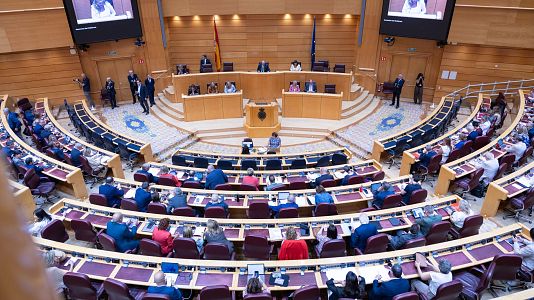 El hemiciclo del Senado durante una sesi�n plenaria