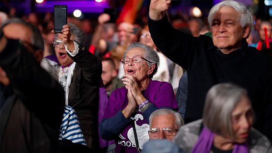 Las imagenes del cierre de campa�a