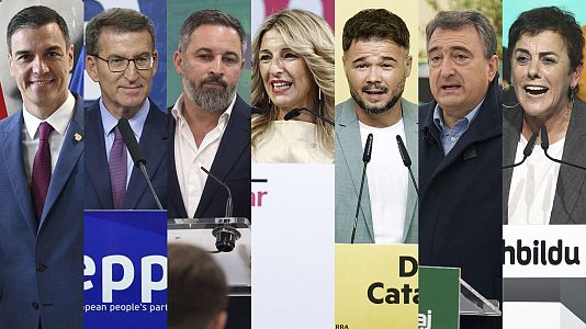 Elecciones generales 2023  Los candidatos de los siete principales partidos al 23J