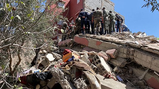 Daos por el terremoto de Marruecos en la ciudadde Amizmiz