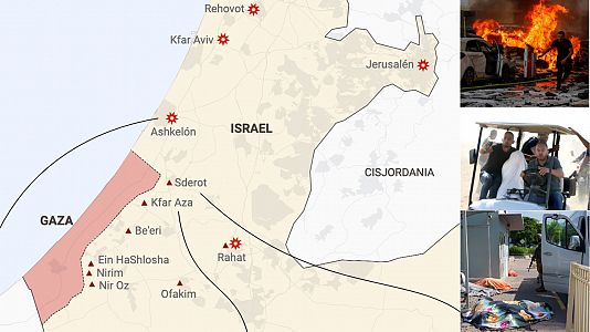 Mapas y vdeos de la guerra entre Gaza e Israel  un ataque mltiple, inesperado y sin precedentes