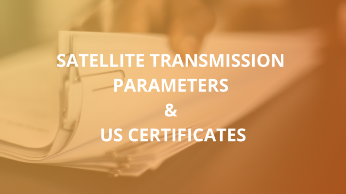 COM satelites y US certificados