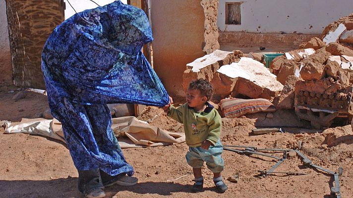 Imagen de archivo en los campos de refugiados saharauis de Tinduf