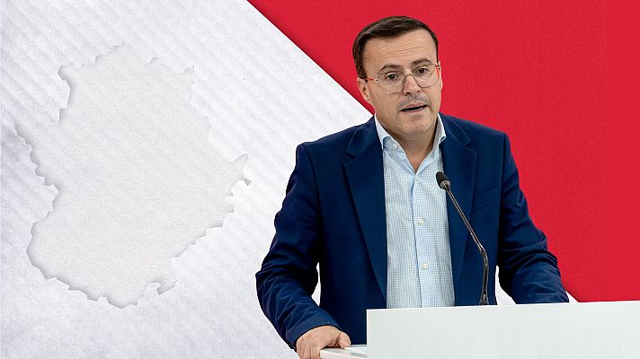 El candidato del PSOE a la Presidencia de la Junta de Extremadura, Miguel Ángel Gallardo