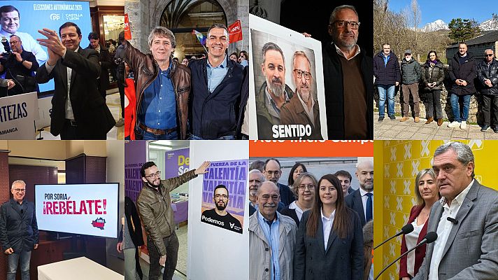 Los candidatos en las elecciones de Castilla y Le�n del pr�ximo 15 de marzo.