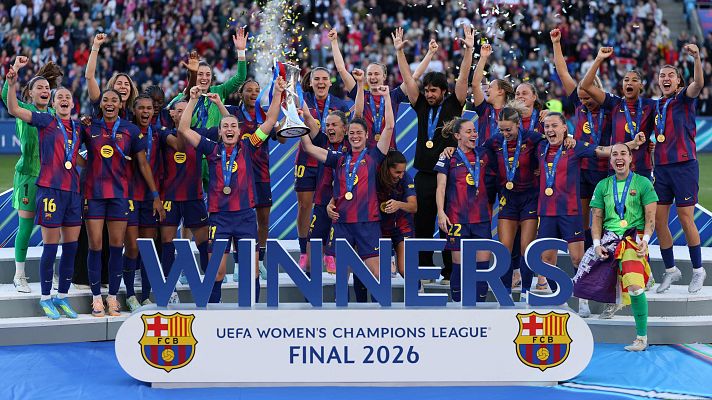 El Bar�a levanta la Champions