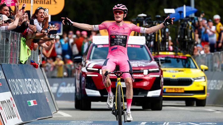 El dan�s Jonas Vingegaard apuntala el Giro 2026 con su cuarta victoria de etapa