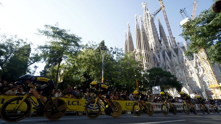 Tour de Francia: Visma gana la crono por equipos de Barcelona y Jonas Vingegaard es el primer l�der de 2026