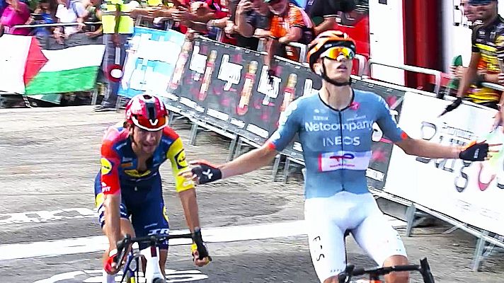 Oscar Onley, etapa y l�der en la vuelta a Burgos